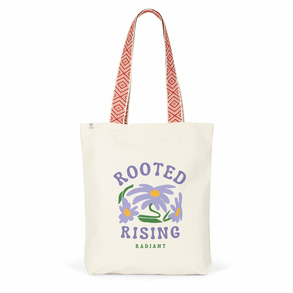 ? Tote ROOTED – Rising, Radiant Petit cabas durable en matières recyclées – SYNRGY - face_1