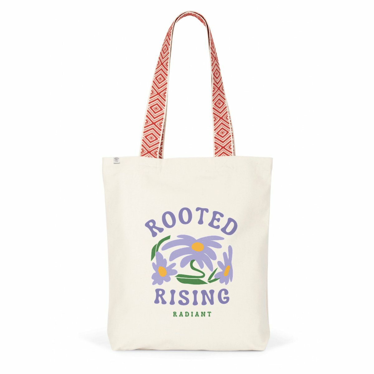 ? Tote ROOTED – Rising, Radiant Petit cabas durable en matières recyclées – SYNRGY - face_1