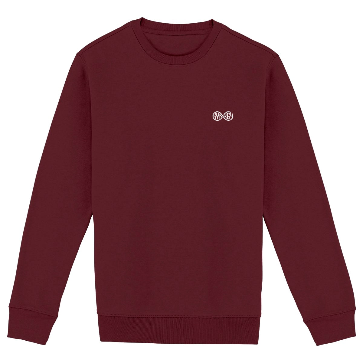 Sweat Premium SYNRGY – Coton Bio & Recyclé - face_bordeaux