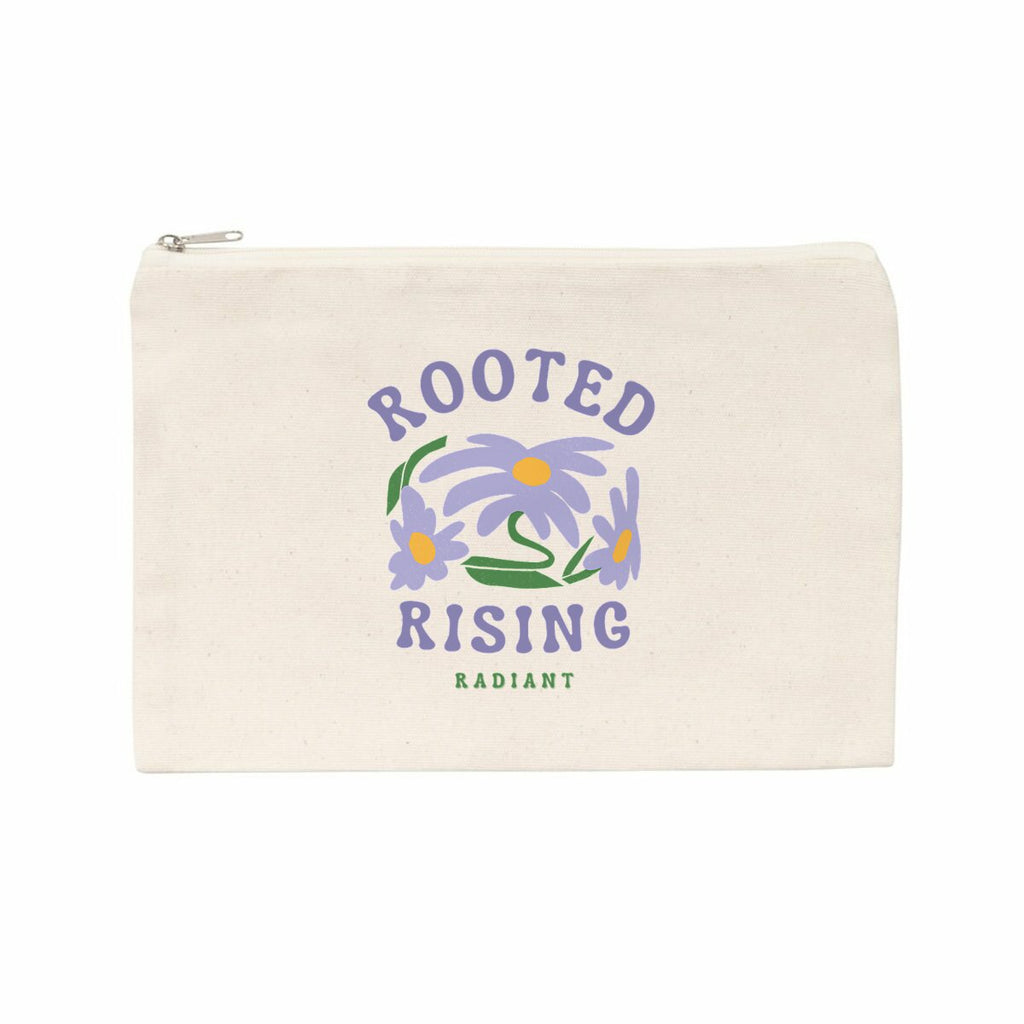 ? Pochette ROOTED – Rising, Radiant Pochette en coton recyclé – SYNRGY - face_naturel