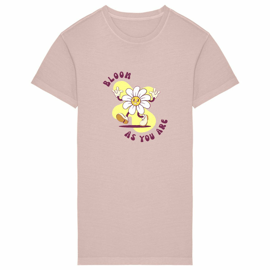 Chemise de nuit t shirt long  - face_petalrose