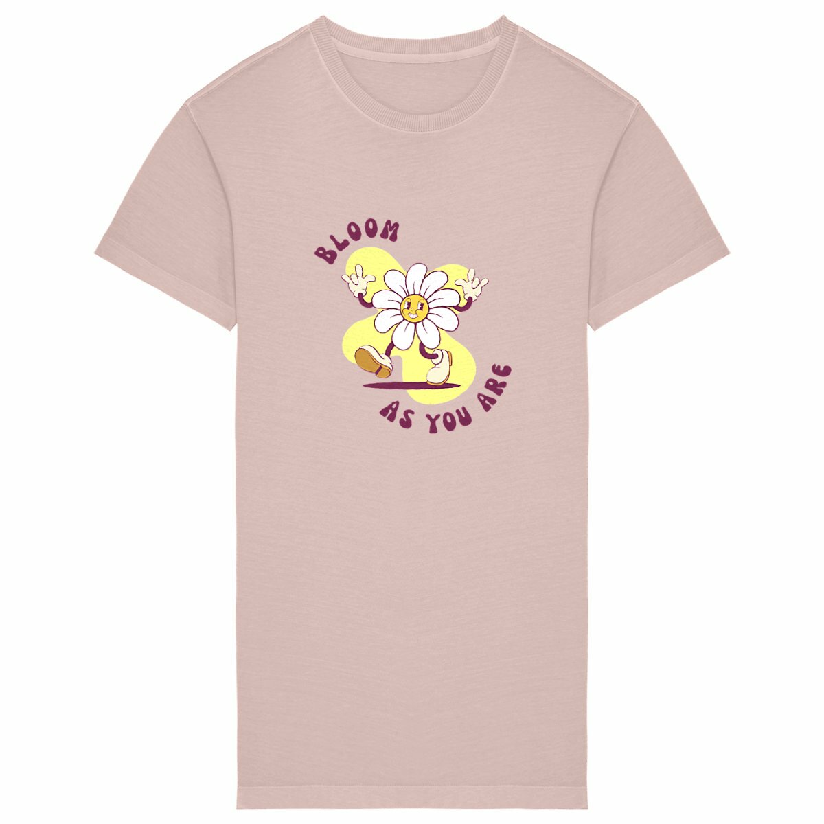 Chemise de nuit t shirt long  - face_petalrose