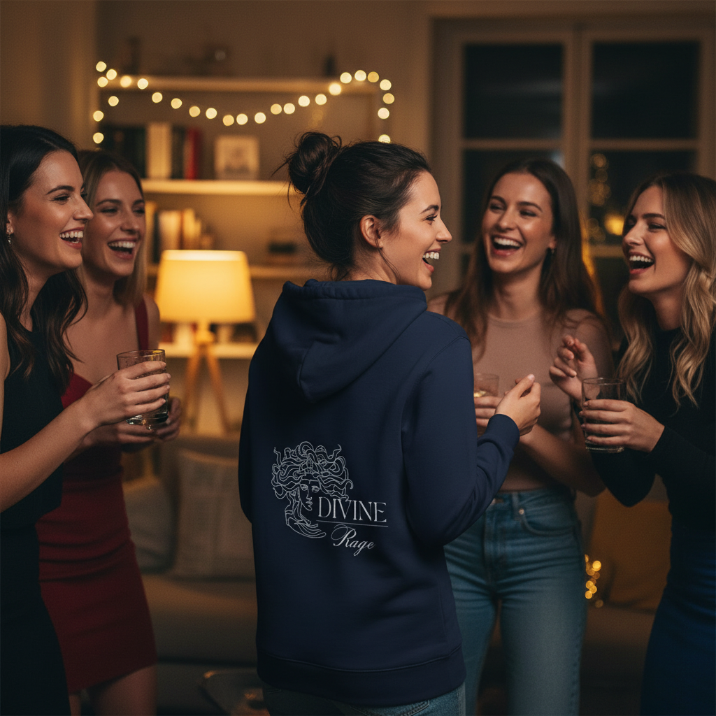 Hoodie Divine Rage | MEDUSA | Unisexe