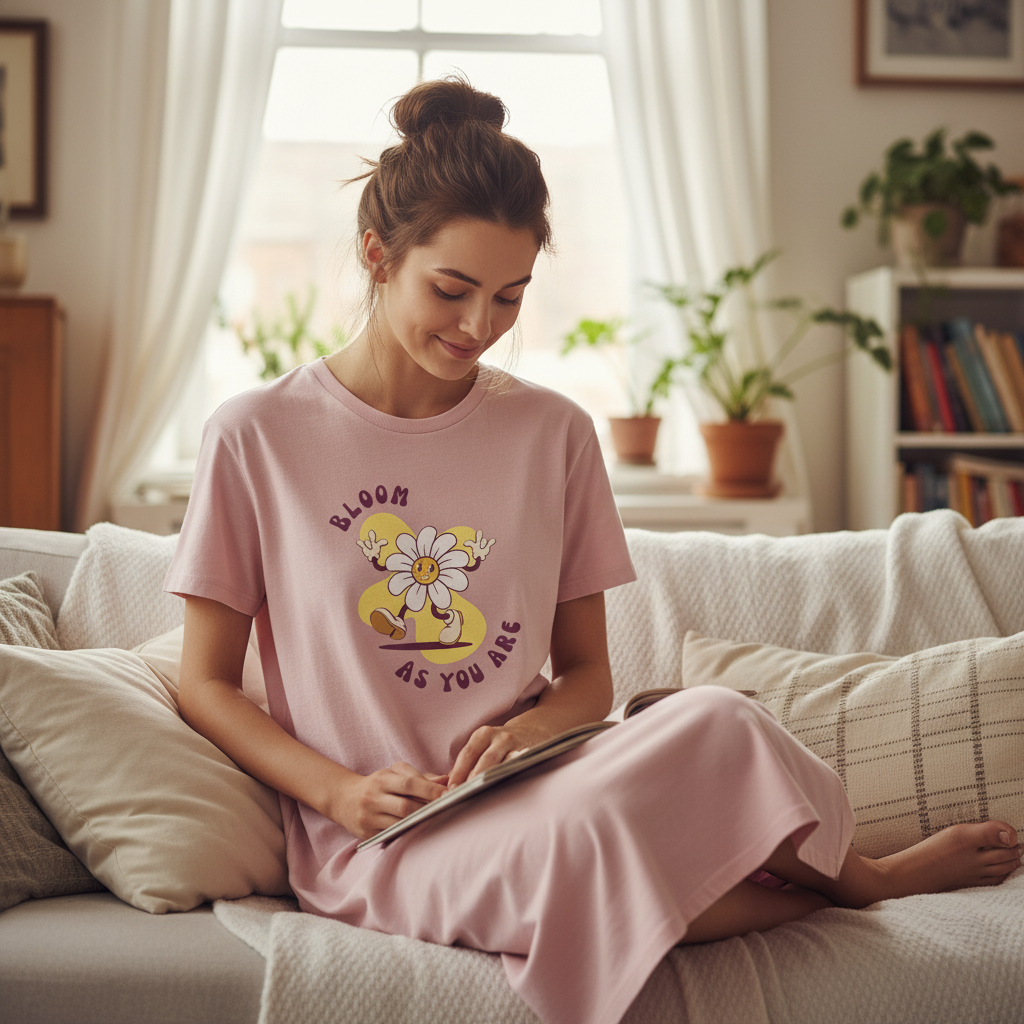 Robe Ample 100% Coton Bio | BLOOM AS YOU ARE | Confort Essentiel