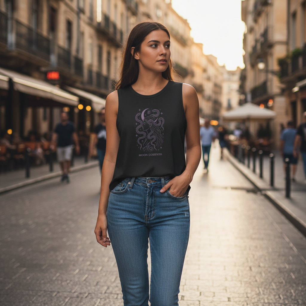 Débardeur | MOON GODESS | 100 % Coton Bio