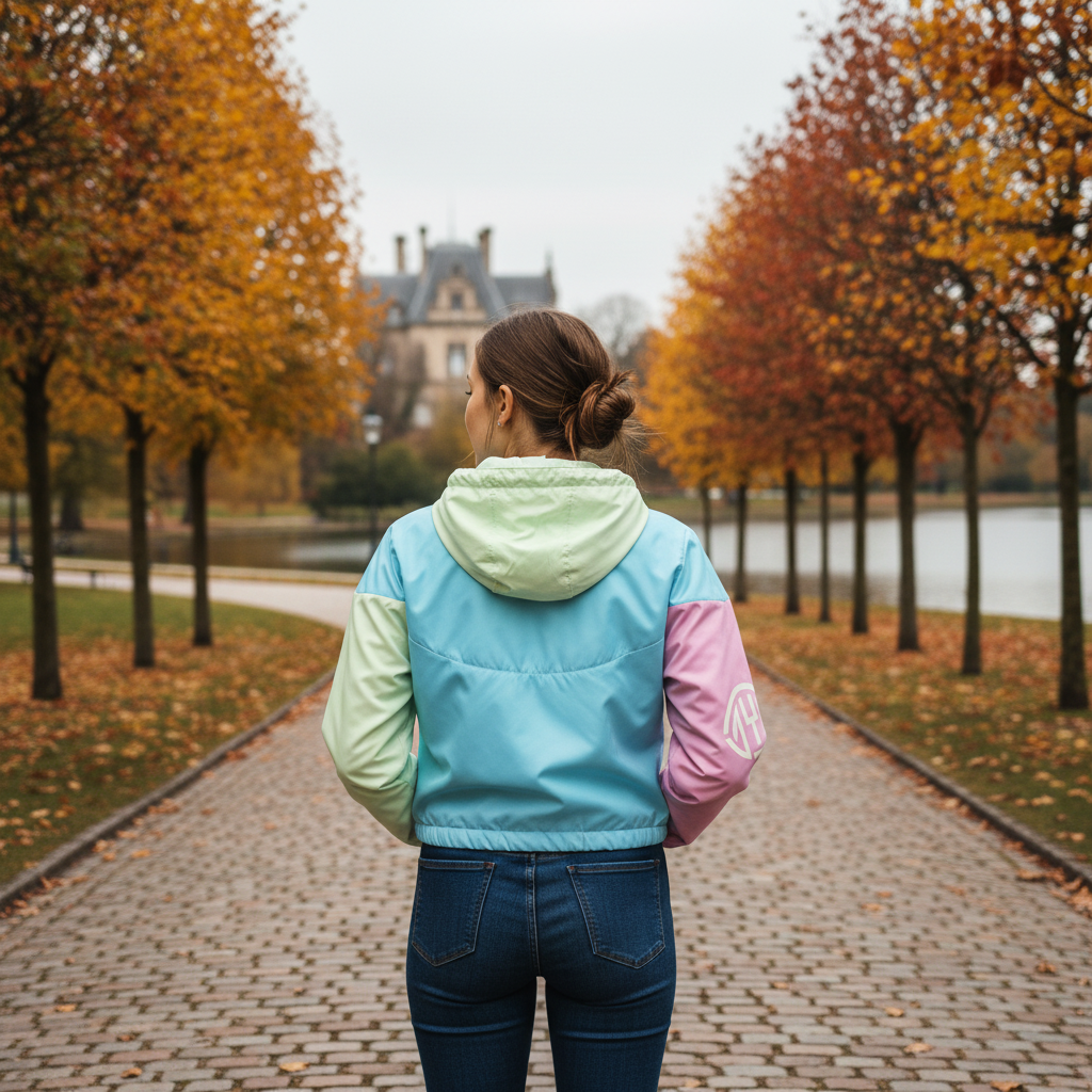 Windbreaker Crop | SYNRGY | Léger, Imperméable & Stylé