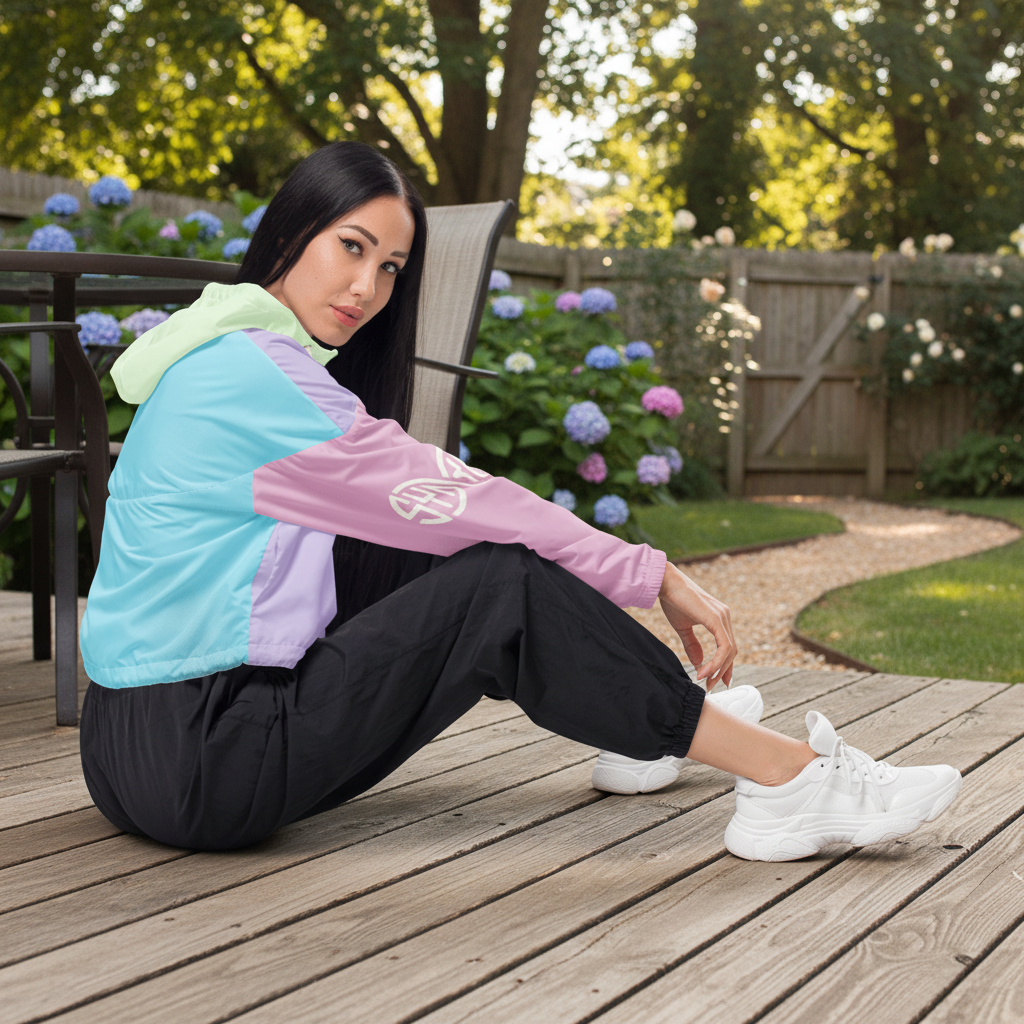 Windbreaker Crop | SYNRGY | Léger, Imperméable & Stylé